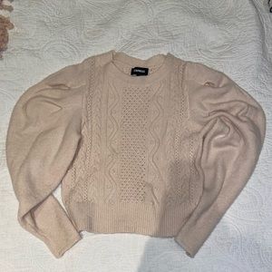 Express XS puff sleeve sweater